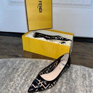 🛑SOLD🛑 Fendi PVC Colibri Ballerina Flats
